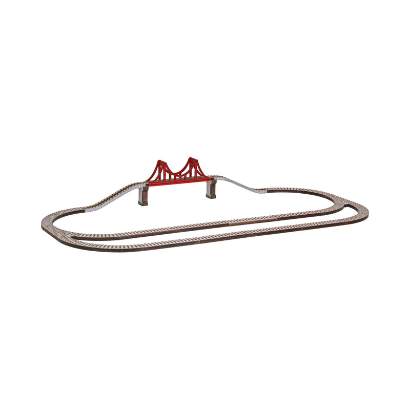 Track, Long Oval with Bridge Set