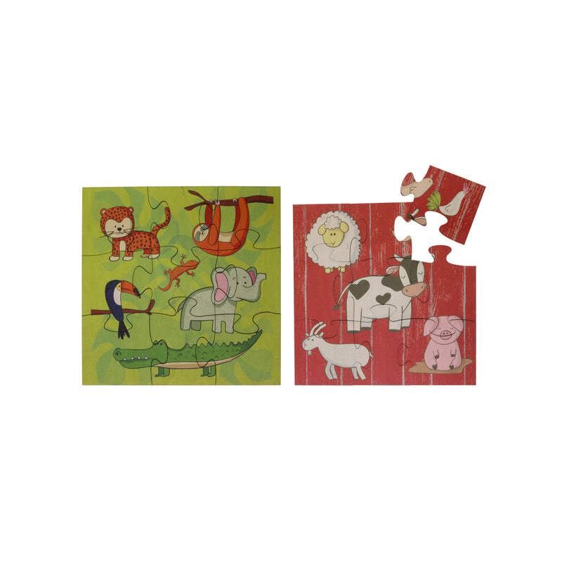 Games To Go 2-Sided Animals Puzzle