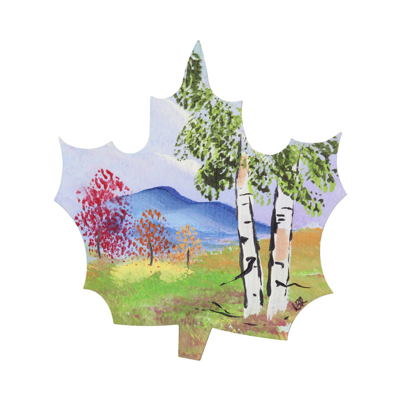 Maple Leaf Handpainted Magnet