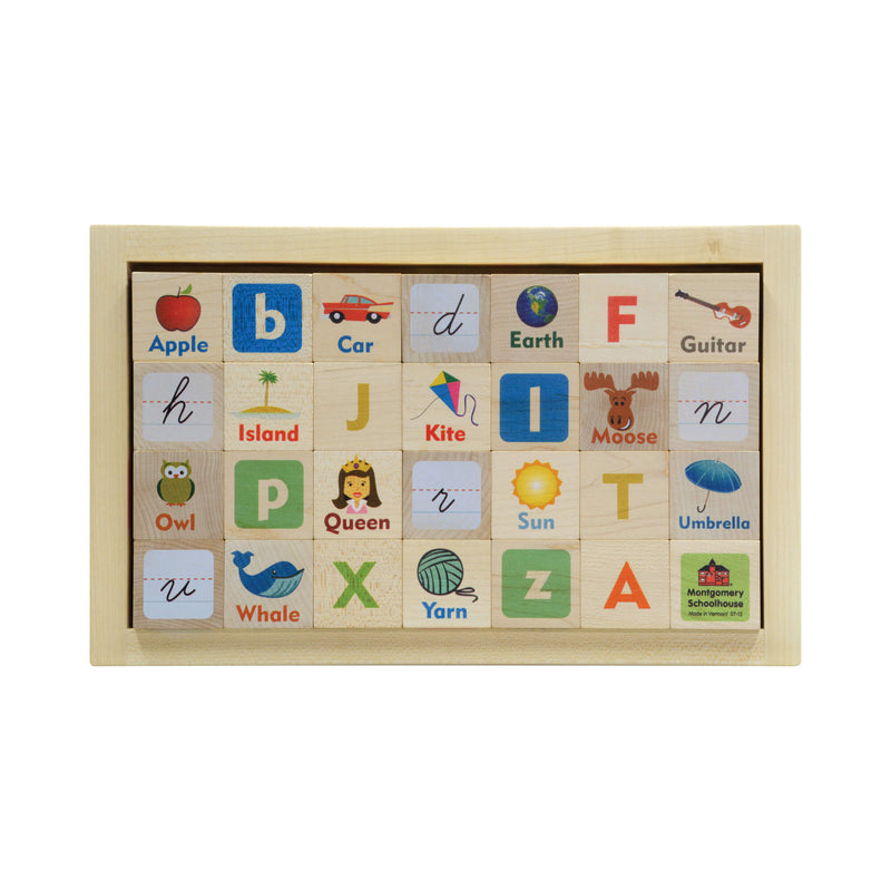 Letter Picture Blocks with Tray